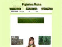 Tablet Screenshot of pepinieramatca.ro